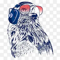 猫头鹰创意插画-空若网 猫头鹰创意插画-空若网