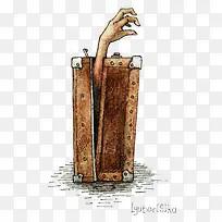 被禁锢的手插画-空若网 被禁锢的手插画-空若网