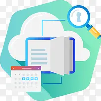 扁平矢量科技商务插画-空若网 扁平矢量科技商务插画-空若网