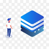 2.5D渐变商务立体插画-空若网 2.5D渐变商务立体插画-空若网