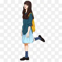 手绘女孩-空若网 手绘女孩-空若网