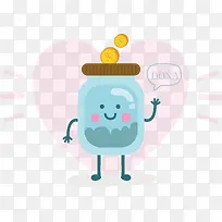 存钱罐插画设计-空若网 存钱罐插画设计-空若网