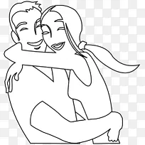 绘画艺术相亲剪贴画.黑色爱情艺术图片-空若网 绘画艺术相亲剪贴画.黑色爱情艺术图片-空若网