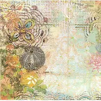 墙壁手绘花朵背景-空若网 墙壁手绘花朵背景-空若网