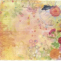 手绘水彩花朵背景-空若网 手绘水彩花朵背景-空若网