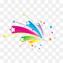 彩色立体星星-空若网 彩色立体星星-空若网