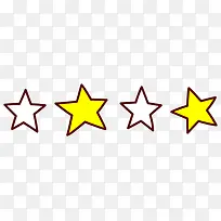 手绘五角星-空若网 手绘五角星-空若网