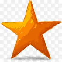 水彩 立体五角星-空若网 水彩 立体五角星-空若网