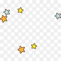 彩色的卡通五角星-空若网 彩色的卡通五角星-空若网