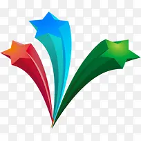 彩色卡通创意五角星-空若网 彩色卡通创意五角星-空若网