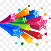 立体五角星彩色-空若网 立体五角星彩色-空若网