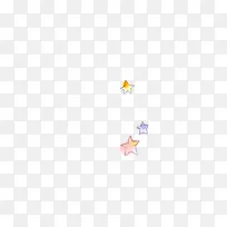 手绘彩色卡通五角星-空若网 手绘彩色卡通五角星-空若网