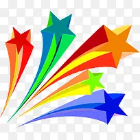 多彩五角星飞出喷出运动漂浮-空若网 多彩五角星飞出喷出运动漂浮-空若网