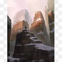 手绘背包旅行插画-空若网 手绘背包旅行插画-空若网