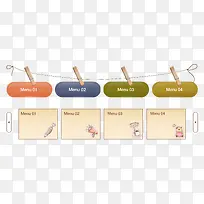 矢量卡通可爱标签-空若网 矢量卡通可爱标签-空若网