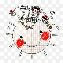 手绘儿童信纸插画-空若网 手绘儿童信纸插画-空若网