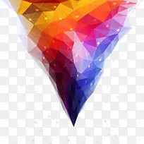 彩色尖形不规则元素-空若网 彩色尖形不规则元素-空若网
