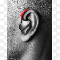 灰色简约时尚耳机-空若网 灰色简约时尚耳机-空若网