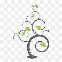 现代简约黑色树枝-空若网 现代简约黑色树枝-空若网