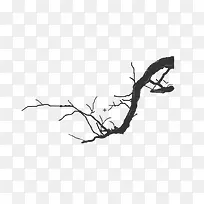 现代简约黑色树枝-空若网 现代简约黑色树枝-空若网