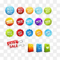 卡通彩色图标卖品促销新品图标-空若网 卡通彩色图标卖品促销新品图标-空若网