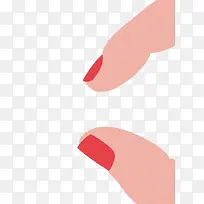 手绘手指免扣素材-空若网 手绘手指免扣素材-空若网