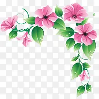 粉色可爱古典花朵-空若网 粉色可爱古典花朵-空若网