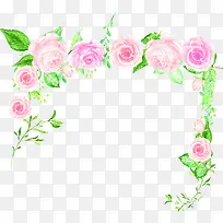 文艺水彩粉色花朵-空若网 文艺水彩粉色花朵-空若网