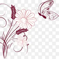 可爱粉色蝴蝶花朵-空若网 可爱粉色蝴蝶花朵-空若网