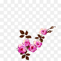 粉色可爱分层花朵-空若网 粉色可爱分层花朵-空若网