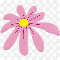 粉色可爱手绘花朵-空若网 粉色可爱手绘花朵-空若网