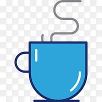 扁平化可爱卡通杯子图标-空若网 扁平化可爱卡通杯子图标-空若网