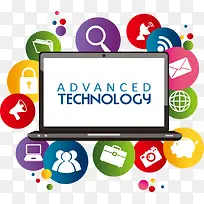 矢量笔记本电脑-空若网 矢量笔记本电脑-空若网