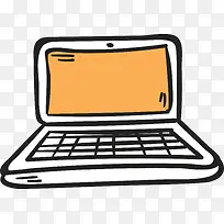 卡通手绘笔记本电脑-空若网 卡通手绘笔记本电脑-空若网