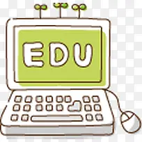 卡通手绘笔记本电脑-空若网 卡通手绘笔记本电脑-空若网