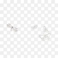 手绘简笔画蜻蜓与蝴蝶-空若网 手绘简笔画蜻蜓与蝴蝶-空若网