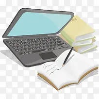 矢量笔记本电脑本子-空若网 矢量笔记本电脑本子-空若网