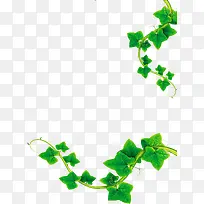 绿色卡通树枝美景手绘-空若网 绿色卡通树枝美景手绘-空若网