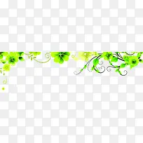 绿色手绘春天美景树枝-空若网 绿色手绘春天美景树枝-空若网