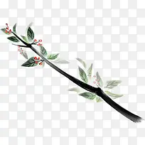 手绘卡通插画树枝效果-空若网 手绘卡通插画树枝效果-空若网