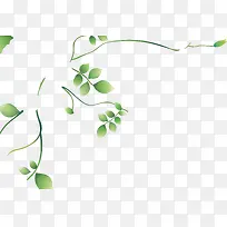 绿色创意手绘树枝-空若网 绿色创意手绘树枝-空若网