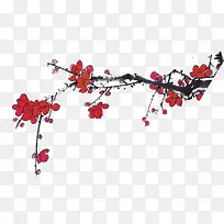 ��ɫ�ֻ�ˮī÷����֦-������