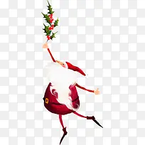 扁平式手绘风格创意合成圣诞节树枝-空若网 扁平式手绘风格创意合成圣诞节树枝-空若网