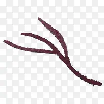 手绘红色干枯树枝-空若网 手绘红色干枯树枝-空若网