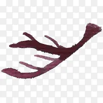 手绘紫色干枯树枝-空若网 手绘紫色干枯树枝-空若网