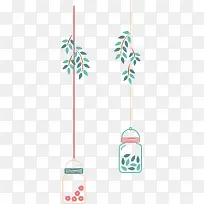 卡通手绘树枝挂件-空若网 卡通手绘树枝挂件-空若网