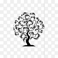 手绘大树-空若网 手绘大树-空若网