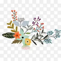 花卉手绘插画-空若网 花卉手绘插画-空若网