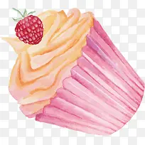 手绘蛋筒草莓甜点矢量-空若网 手绘蛋筒草莓甜点矢量-空若网