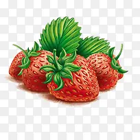 水彩水果草莓-空若网 水彩水果草莓-空若网